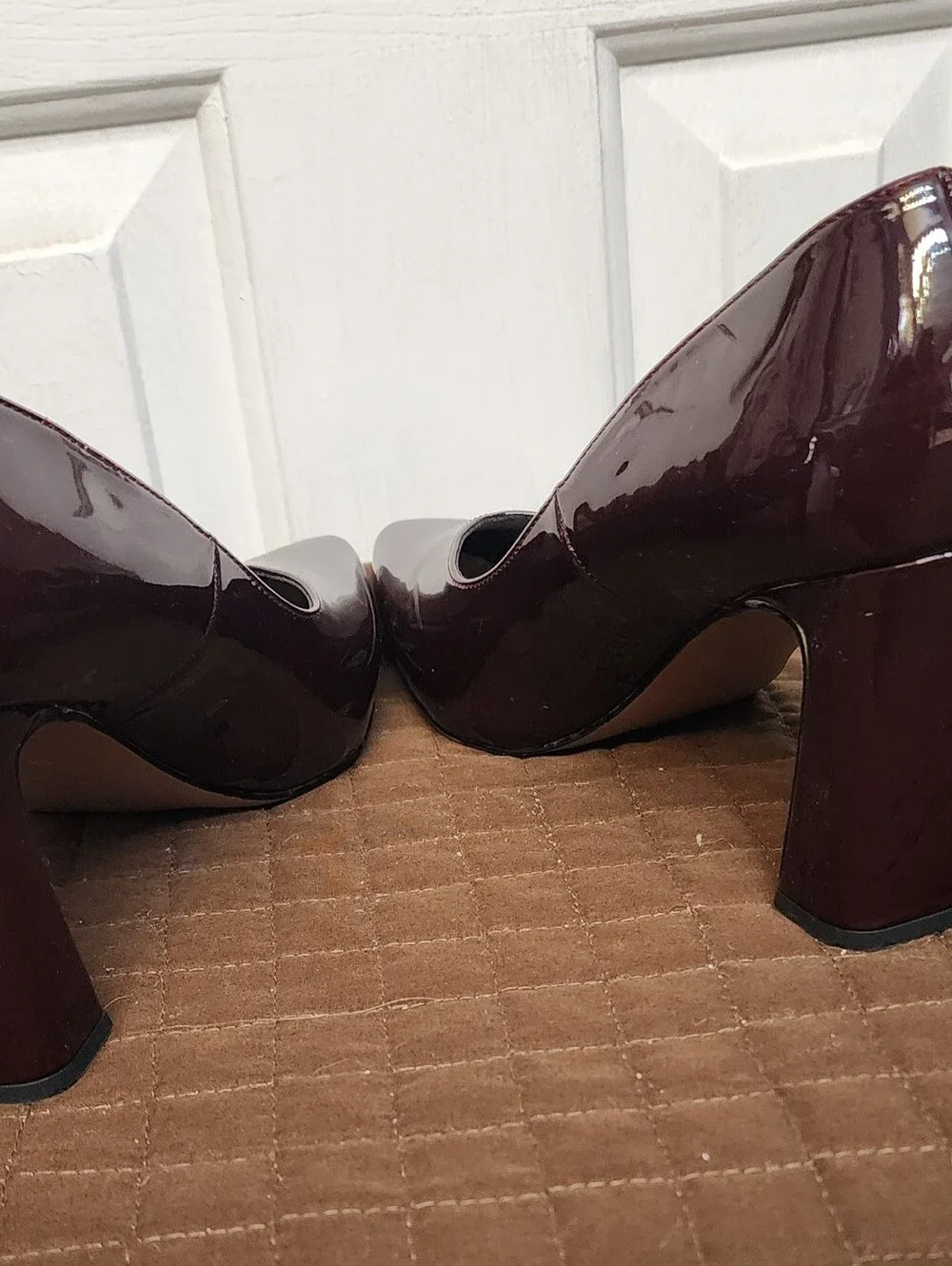 Michael Shannon Jenelle Burgundy Patent Pumps Women’s Size 11 Pointed Toe Heels